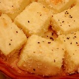 塩豆腐のパン粉焼き